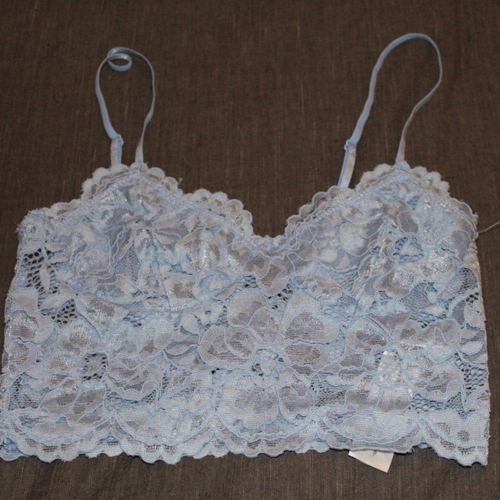 Zara blue top bralette